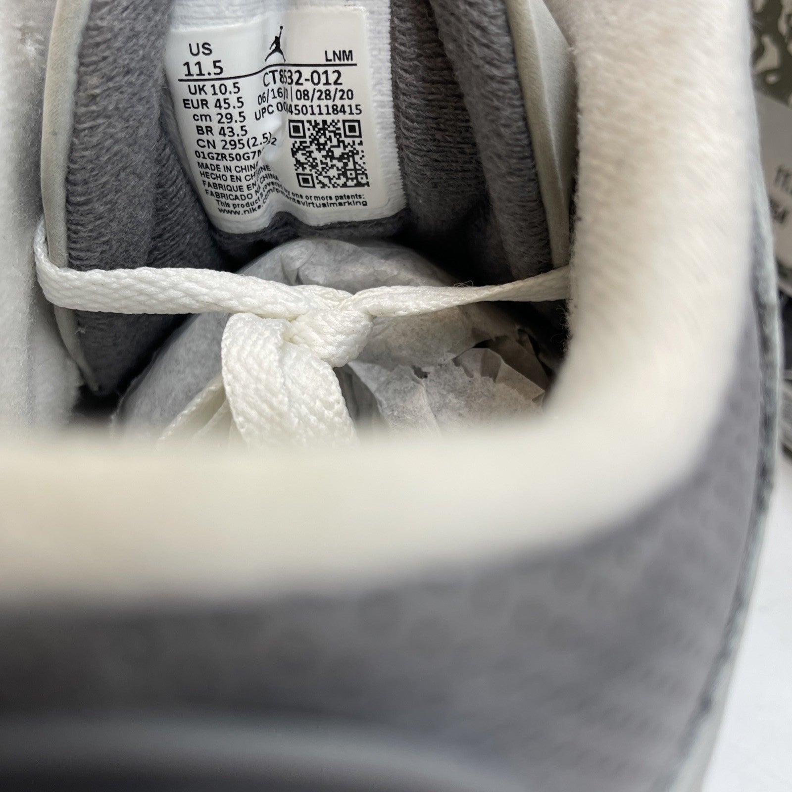 Size 11.5 - Jordan 6 Retro Mid Georgetown Grey White Suede (CT85332-012)