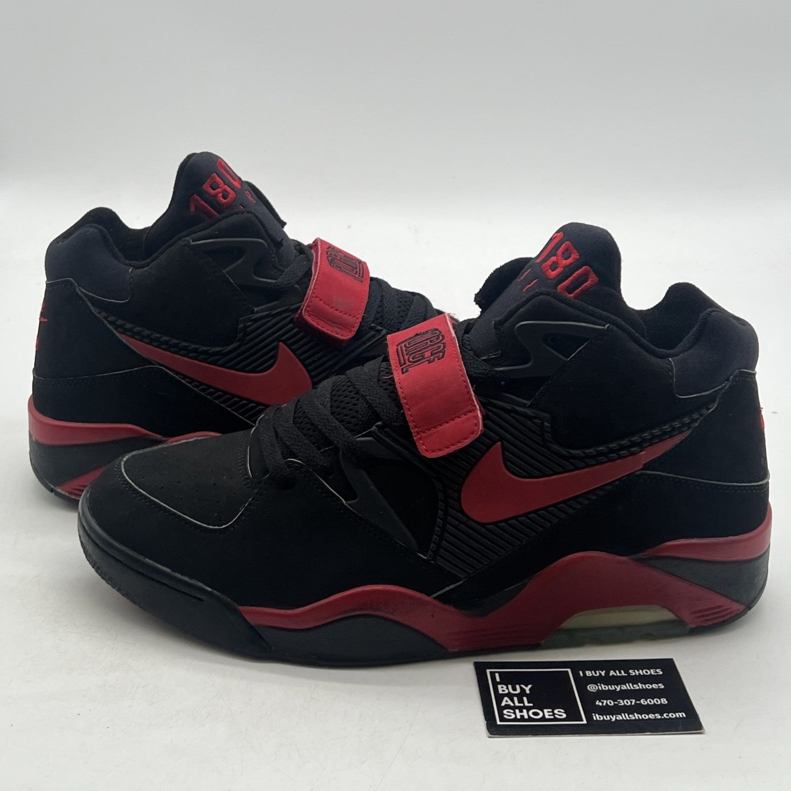 Size 13 - Nike Air Force 180 Black (310095-061)