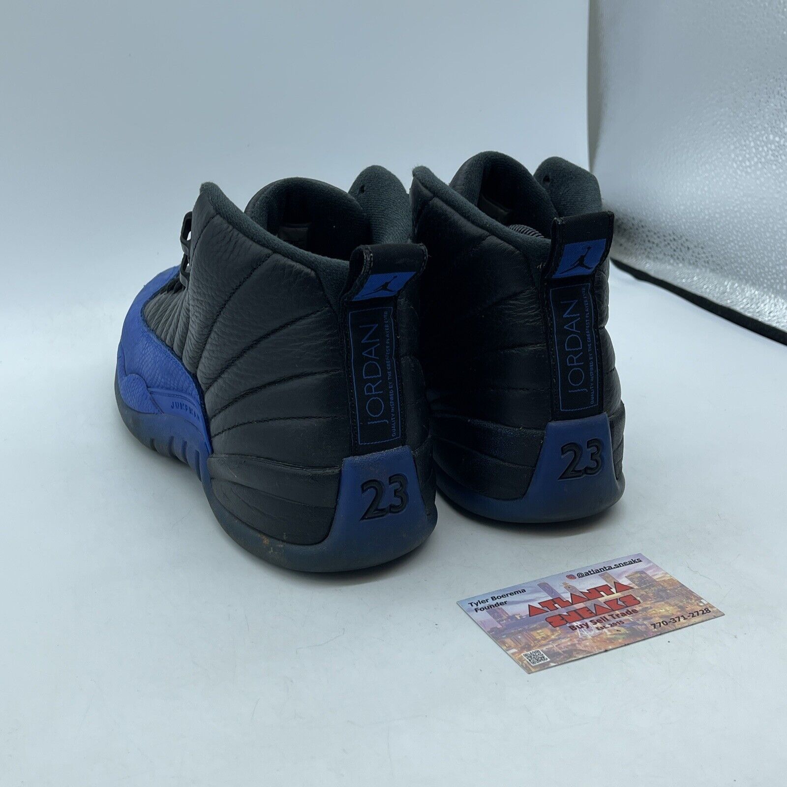 Size 8 - Air Jordan 12 Retro Game Royal Black Blue Suede Leather (130690-014)