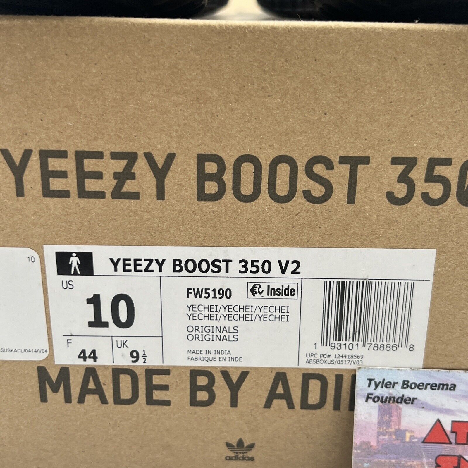 Size 10 - adidas Yeezy Boost 350 V2 Yecheil Non-Reflective Brown (FW5190)