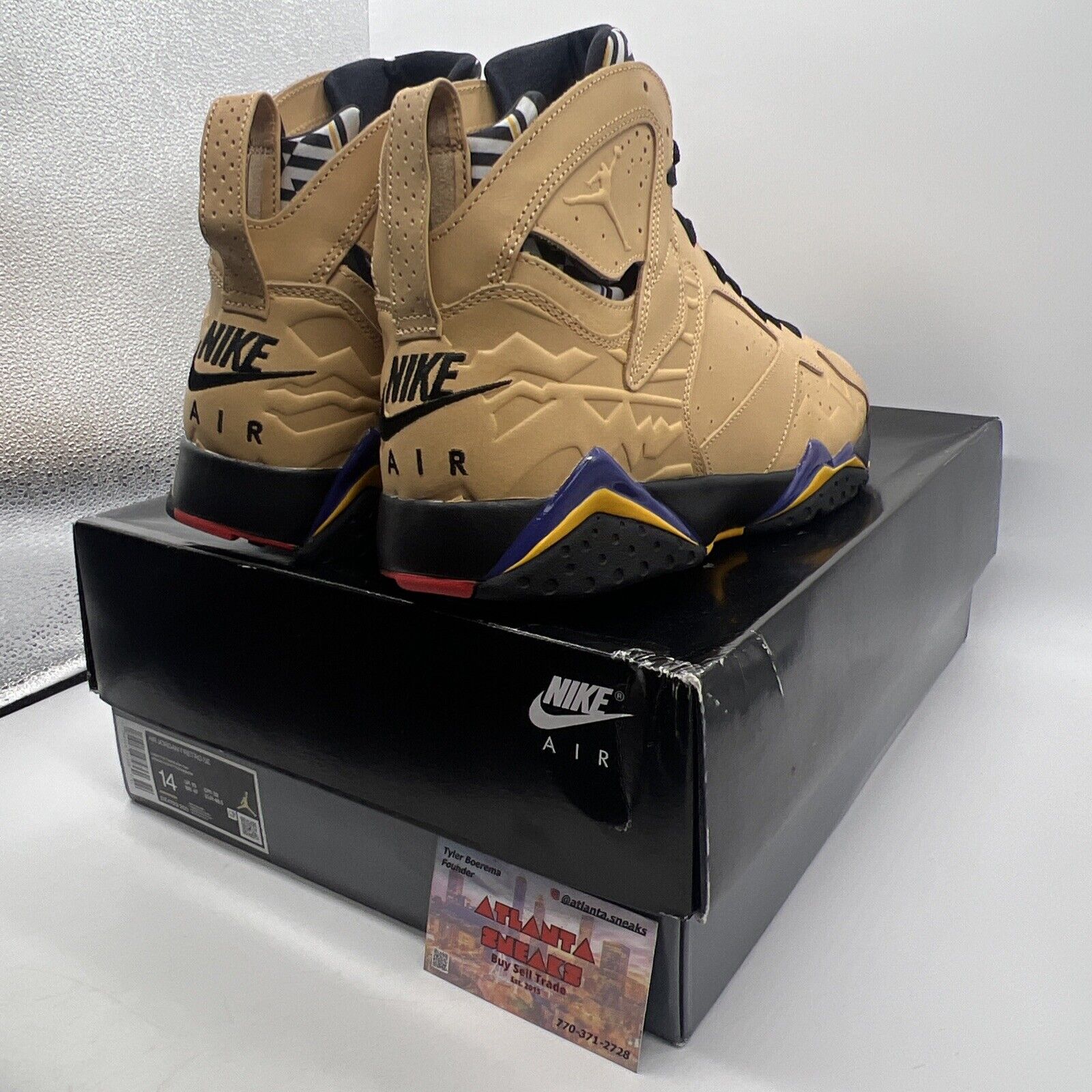 Size 14 - Air Jordan 7 Retro SE Afrobeats Purple Yellow Leather (DZ4729-200)