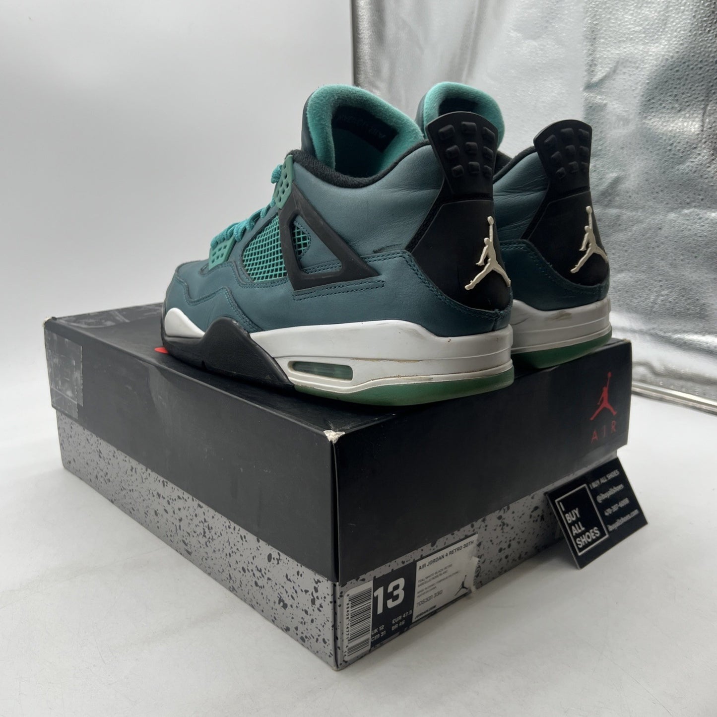 Size 13 - Air Jordan 4 Retro Teal (705331-330)