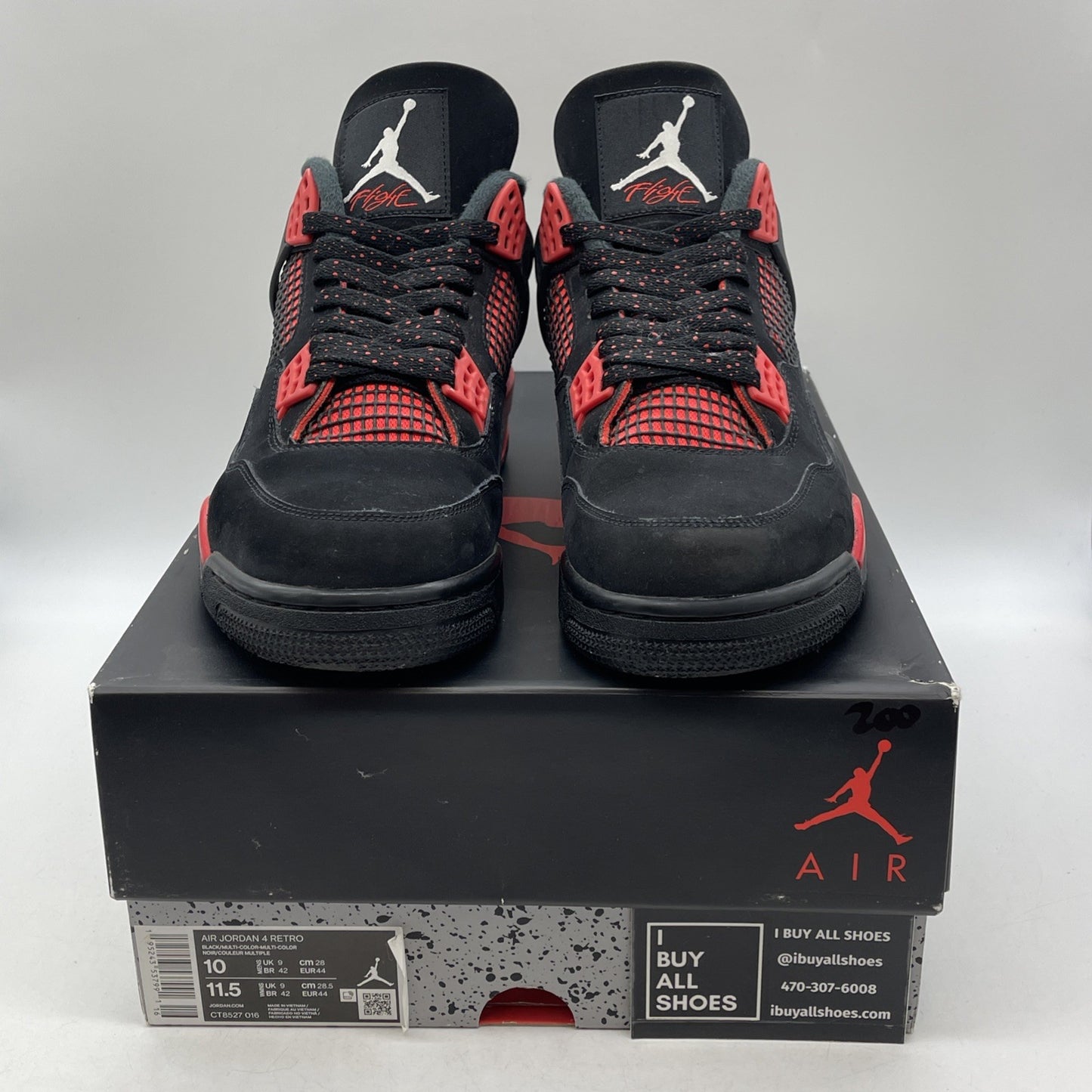 Size 10 - Air Jordan 4 Retro Mid Red Thunder (CT8527–016)
