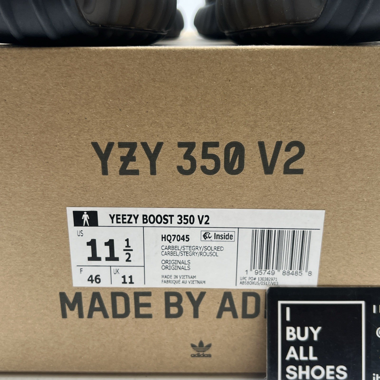 Size 11.5 - adidas Yeezy Boost 350 V2 Low Carbon Beluga (HQ7045)