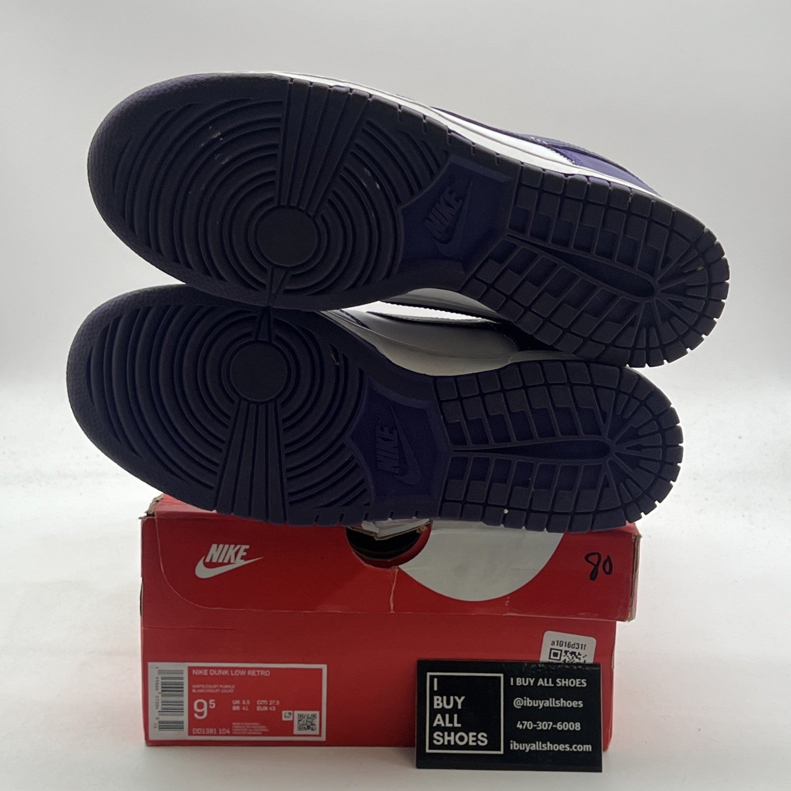 Size 9.5 - Nike Dunk Low Retro Court Purple 2022 (DD1391-104)