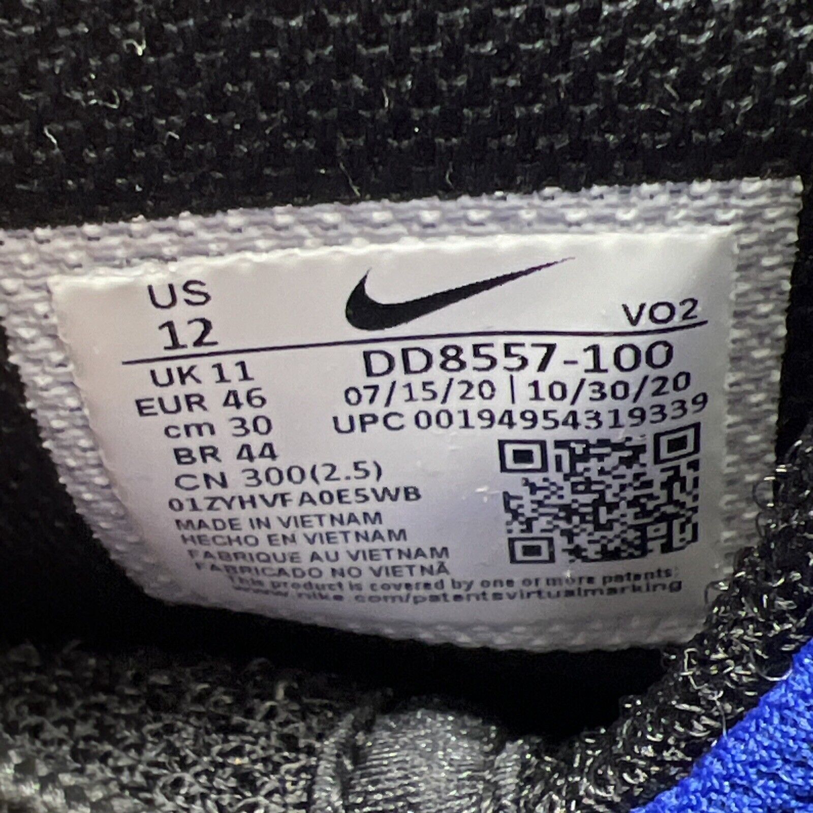 Size 12 - Nike Air Max 2 CB 94 Retro 2021 White Varsity Purple (DD8557-100)