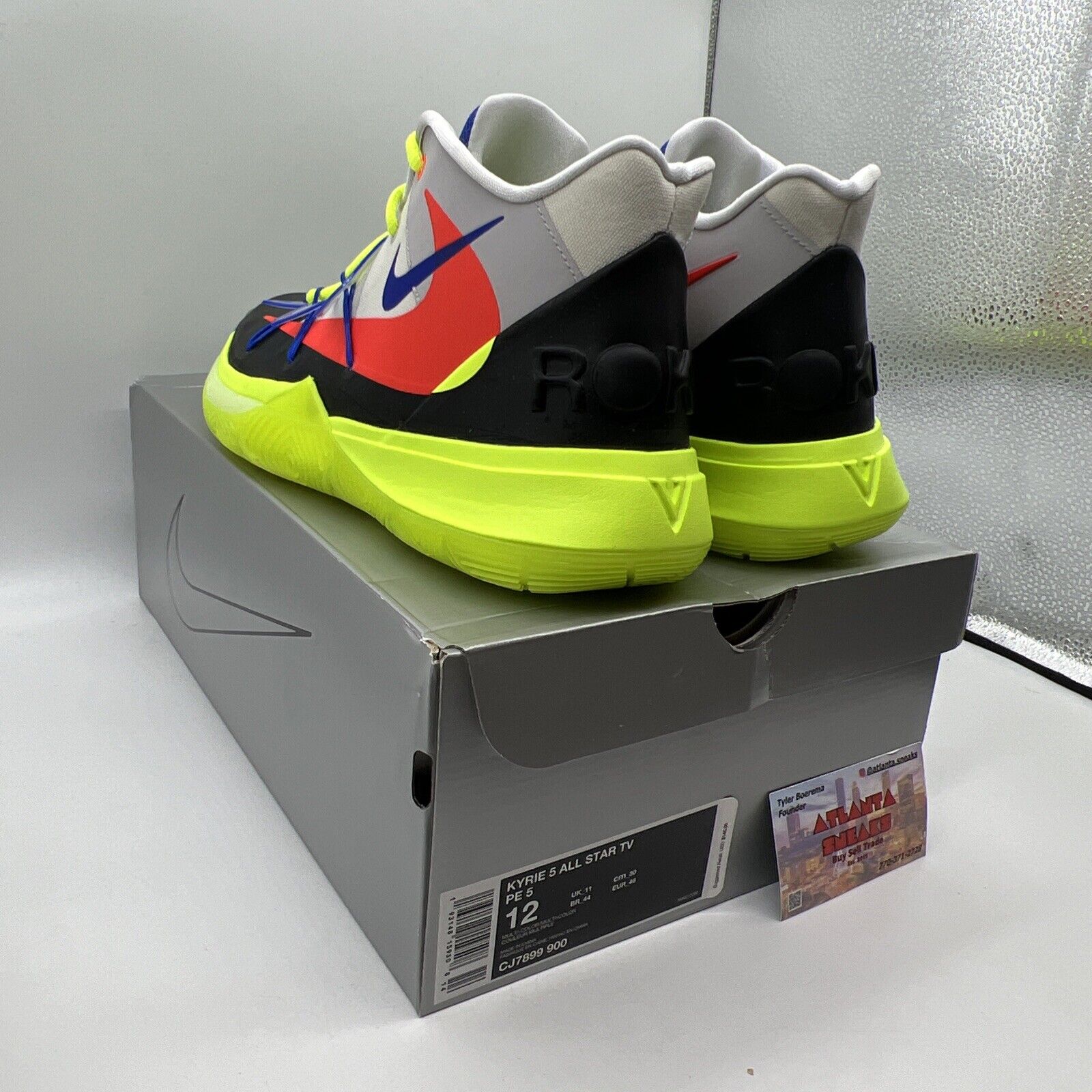 Size 12 - Nike ROKIT x Kyrie 5 All Star Brand New Og All Black Grey Blue DS