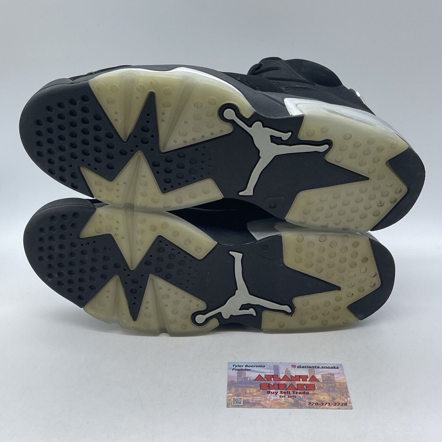 Size 11 - Jordan 6 Retro Mid Chrome Silver Black Suede Leather (DX2836-001)