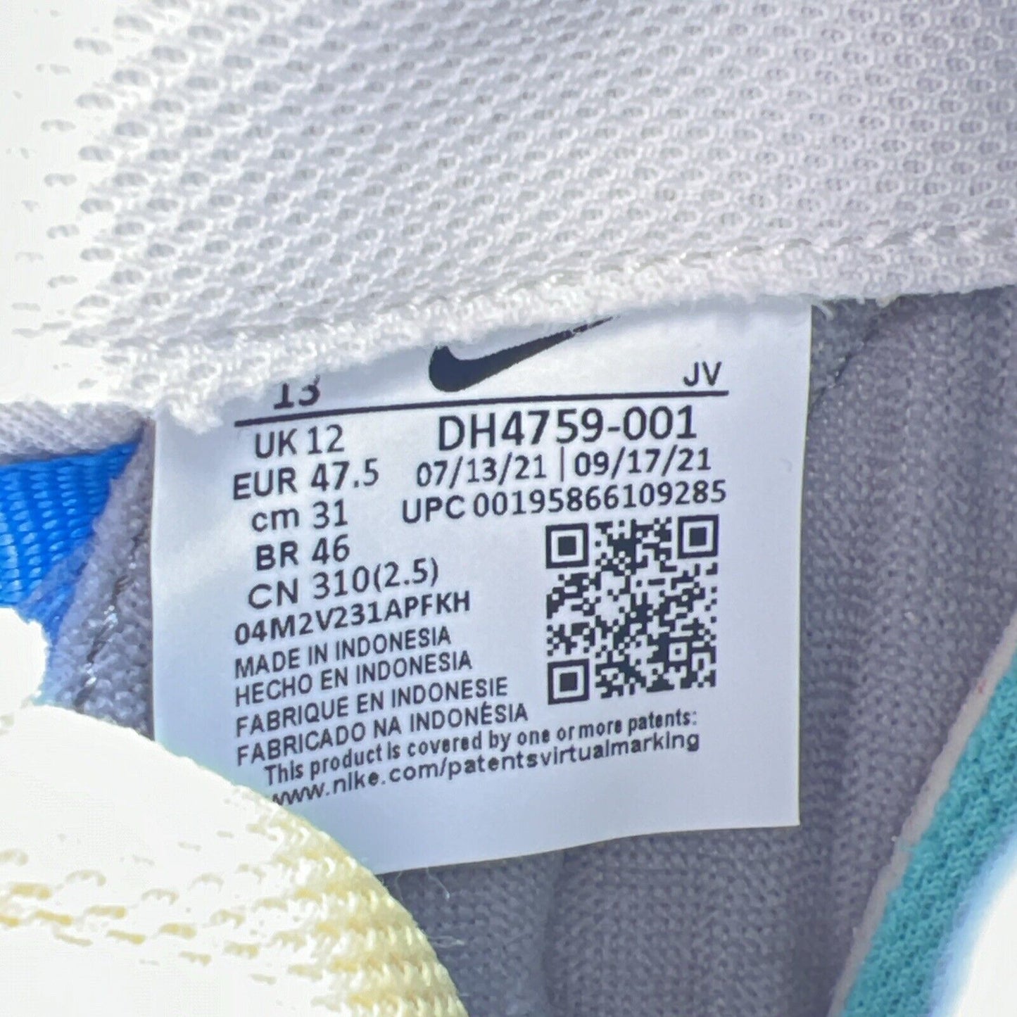 Size 13 - Nike Air Max 97 Air Sprung Yellow Grey White Pink Leather (DH4759-001)