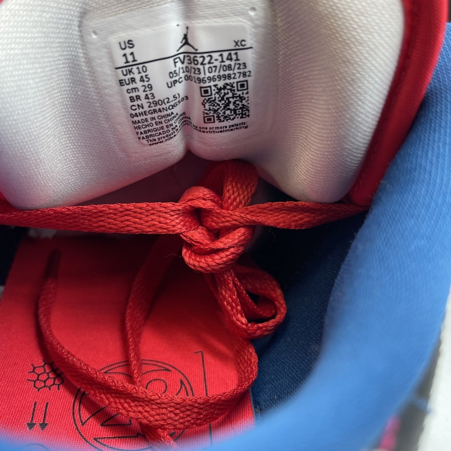 Size 11 - Nike Air Jordan 1 Low SE Industrial Blue Sashiko (FV3622-141)