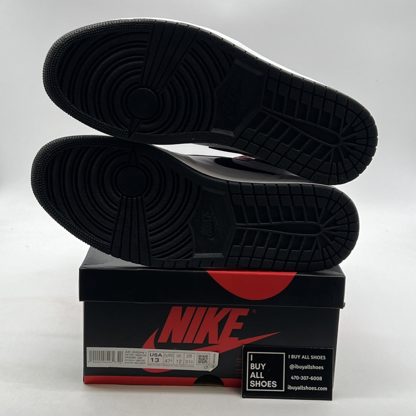 Size 13 - Air Jordan 1 Retro High OG Smoke Gray 2020 (555088-126)