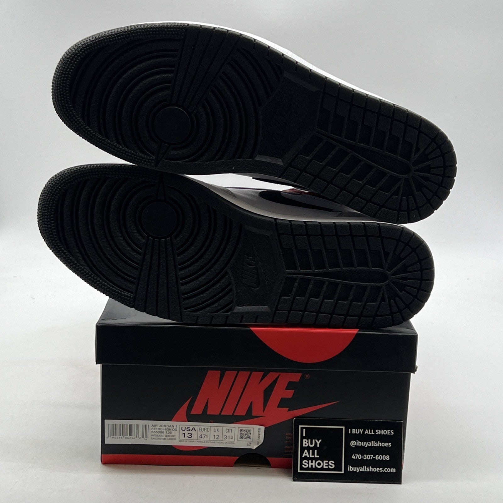 Size 13 - Air Jordan 1 Retro High OG Smoke Gray 2020 (555088-126)