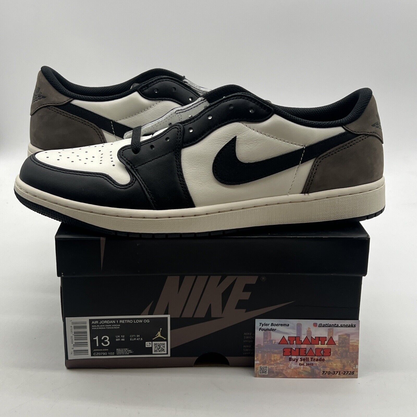 Size 13 - Air Jordan 1 Retro OG Low Mocha (CZ0790-102)