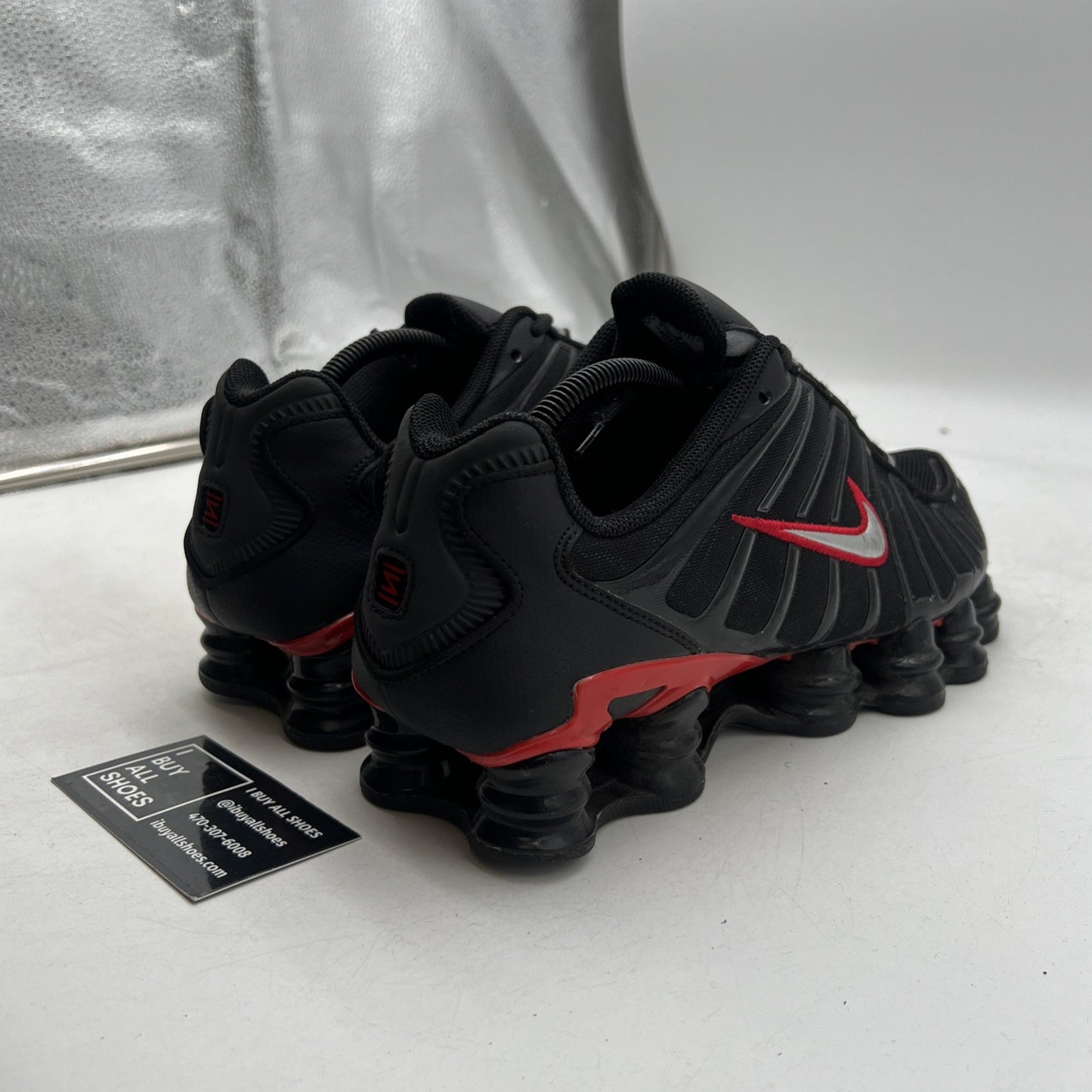 Size 9.5 - Nike Shox TL Black University Red (CN0151-003)