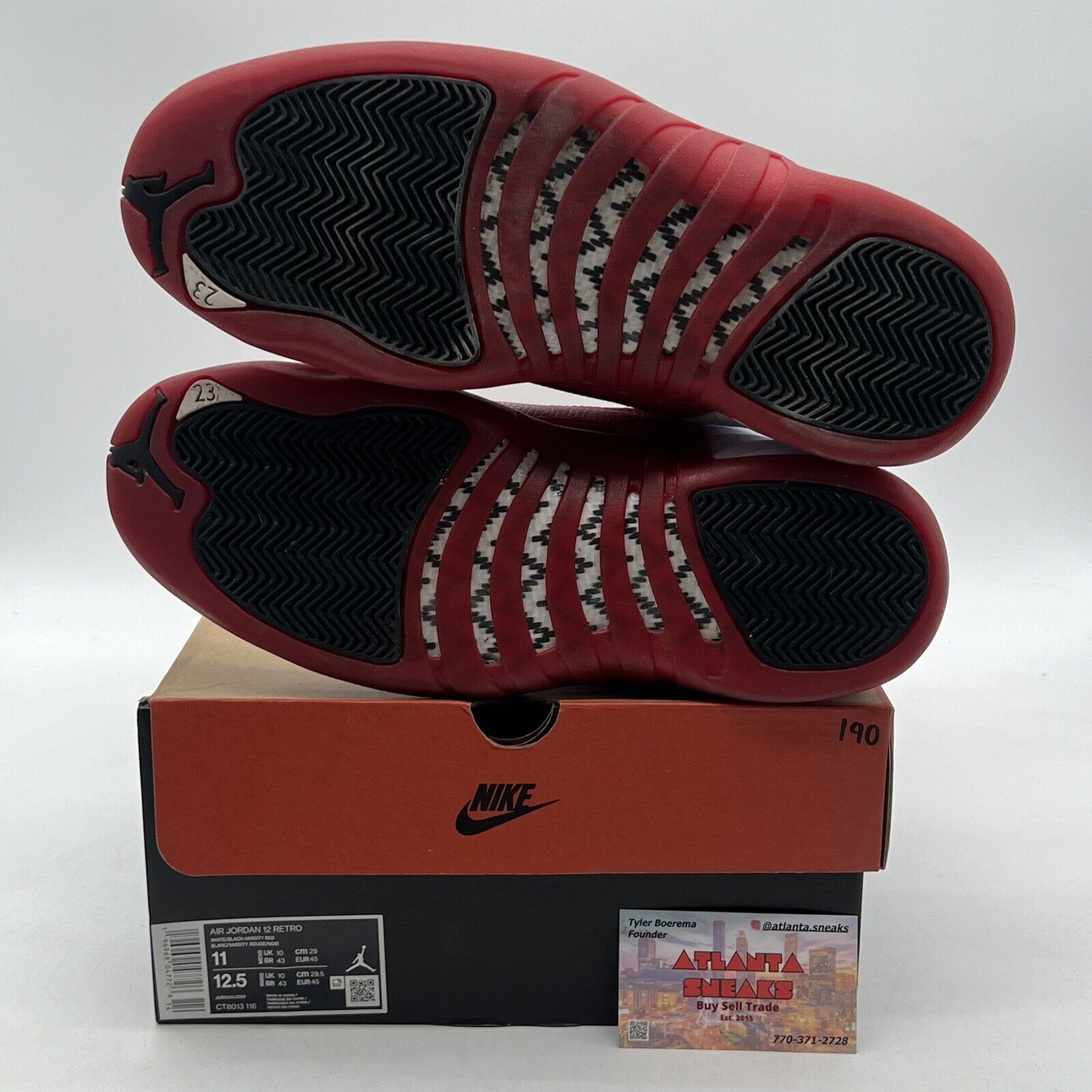 Size 11 - Jordan 12 Retro 2023 Mid Cherry White Leather (CT8013-116)