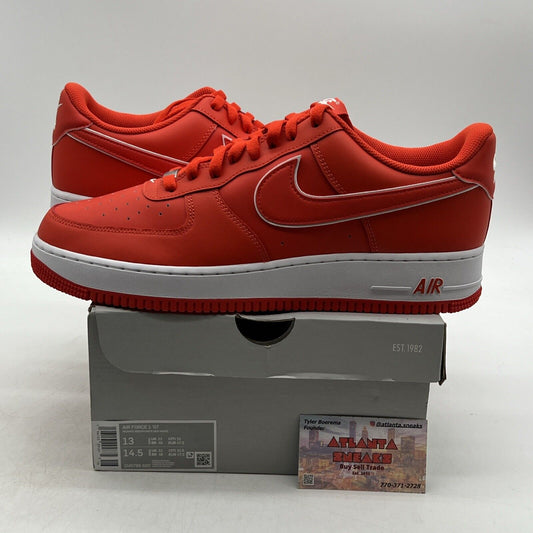 Size 13 - Nike Air Force 1 '07 Picante Red White Leather (DV0788-600)