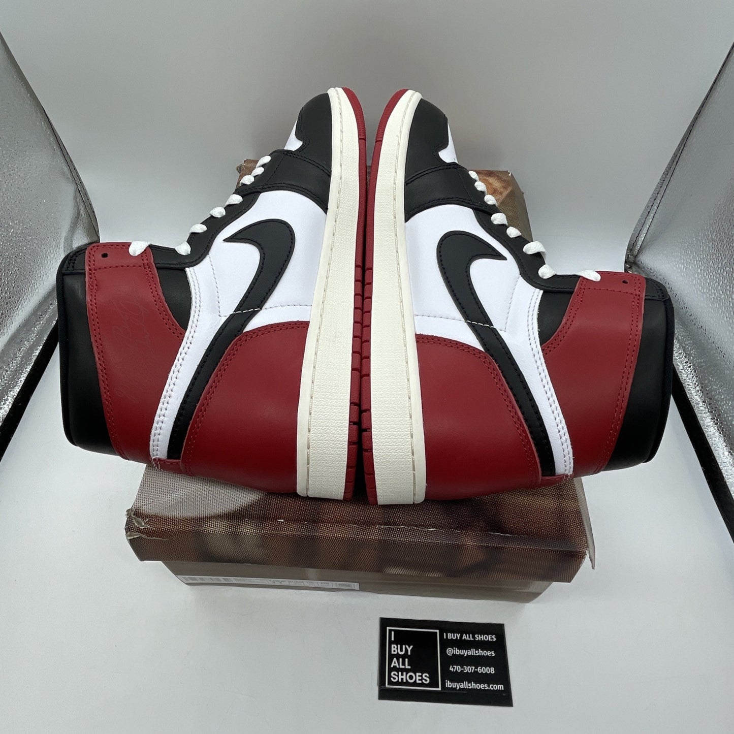Size 11 - Air Jordan 1 Retro OG High Black Toe Reimagined Leather (DZ5485-106)
