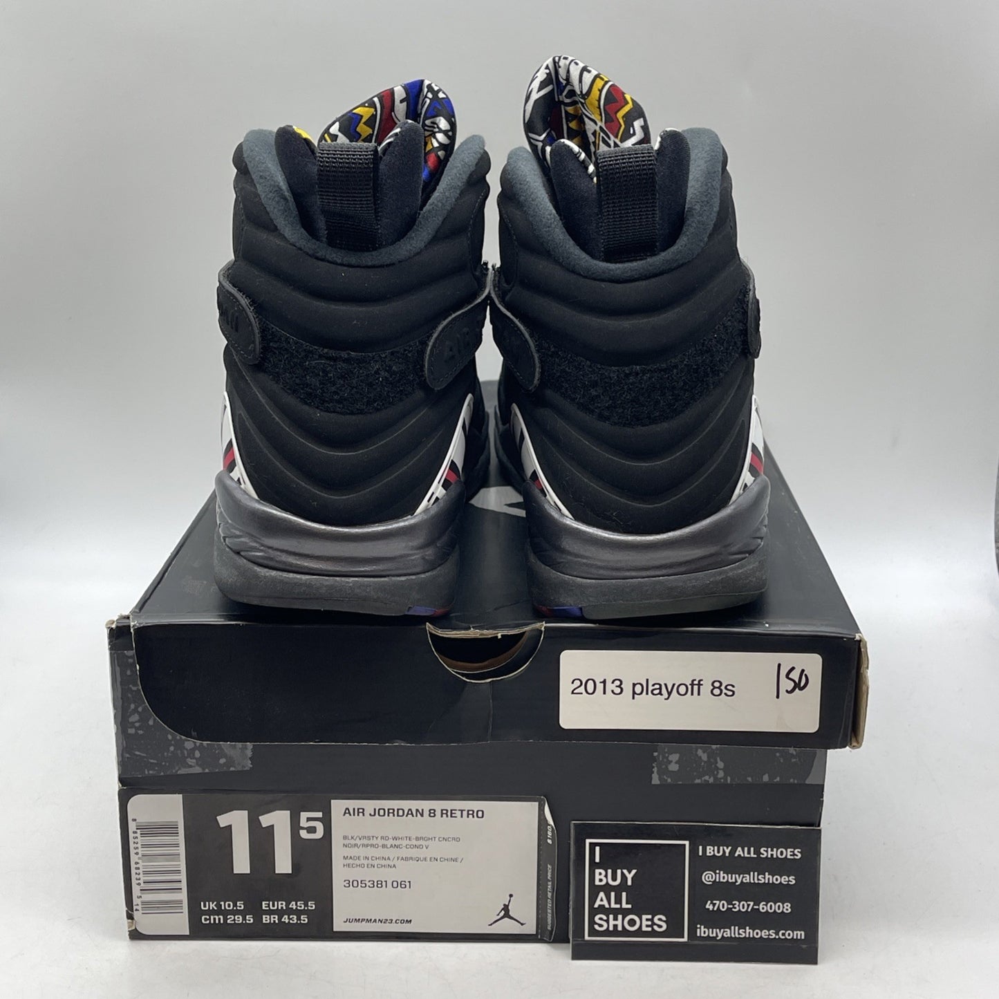 Size 11.5 - Air Jordan 8 Retro 2007 Playoff (305381-061)