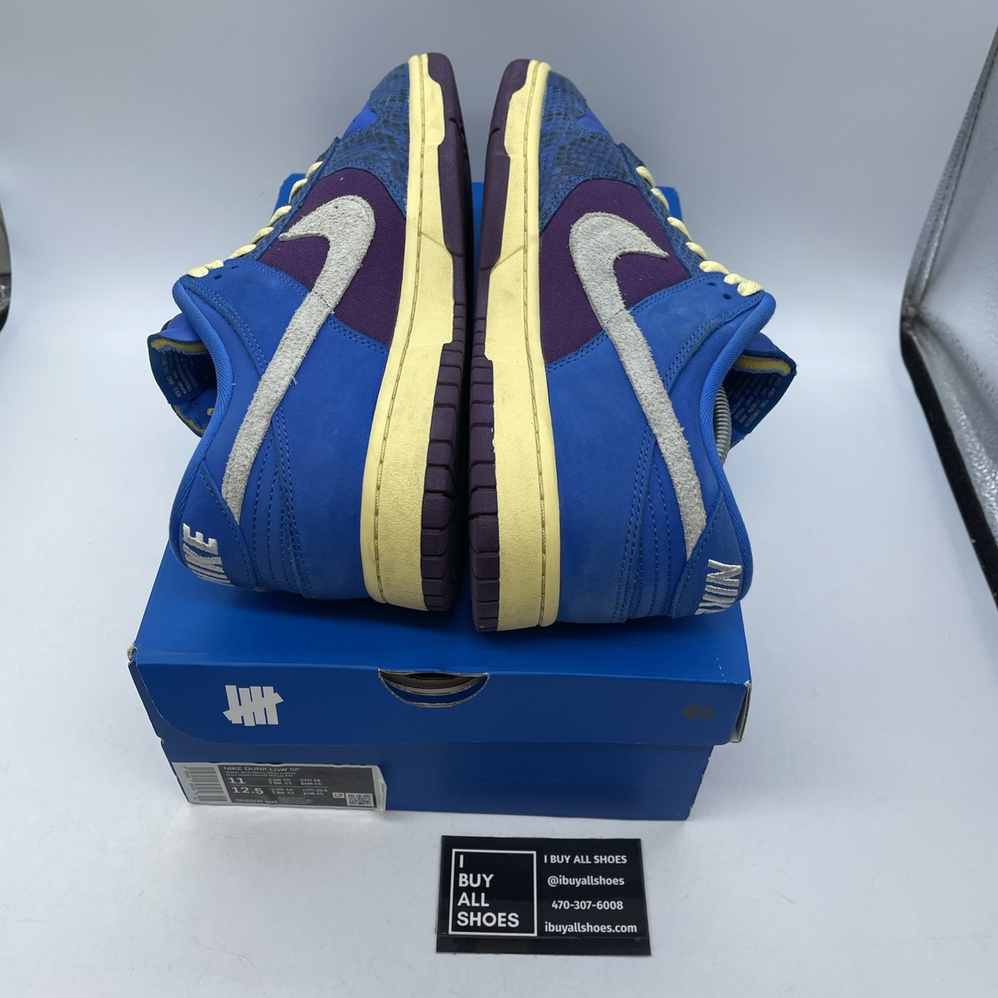 Size 11 - Nike Undefeated x Dunk SP Low 5 On It Blue Grey Suede (DH6508-400)