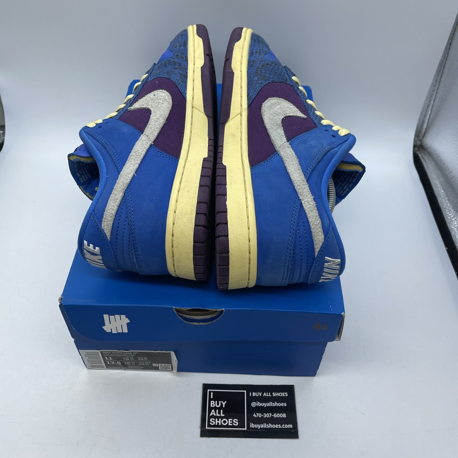 Size 11 - Nike Undefeated x Dunk SP Low 5 On It Blue Grey Suede (DH6508-400)