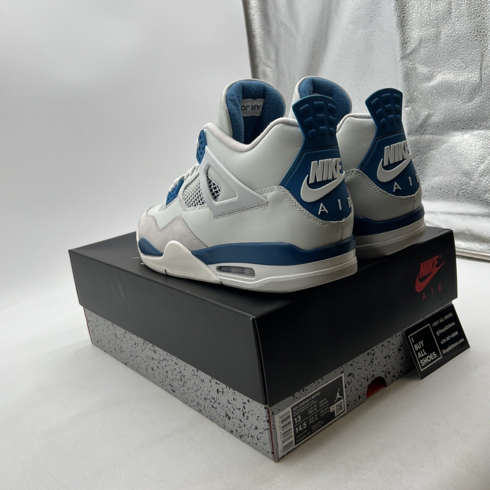Size 13 - Air Jordan 4 Retro 2024 Military Blue (FV5029-141)