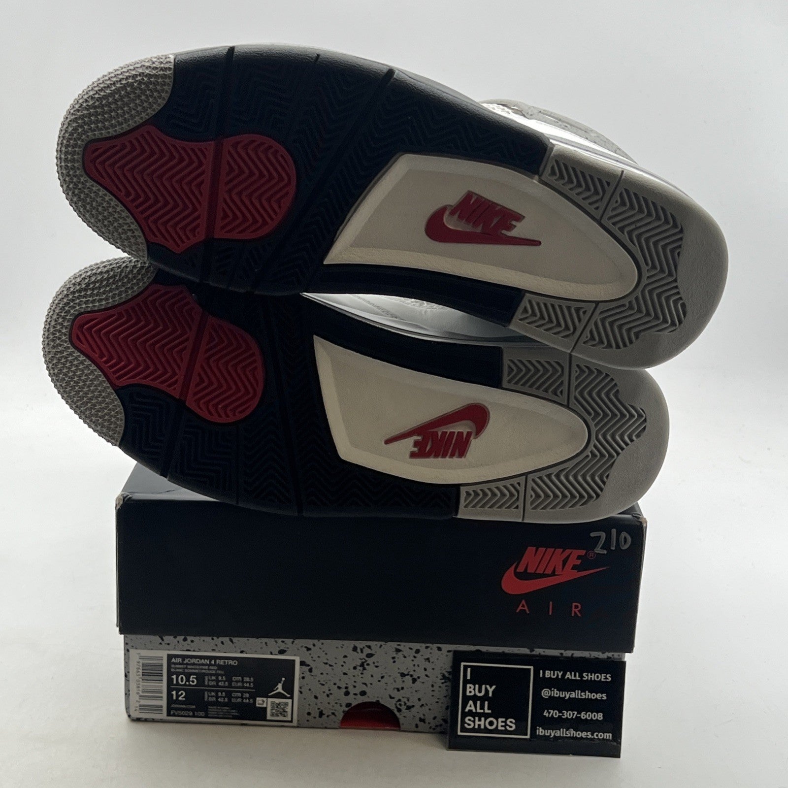 Size 10.5 - Air Jordan 4 Retro OG 2025 White Cement (FV5029-100)