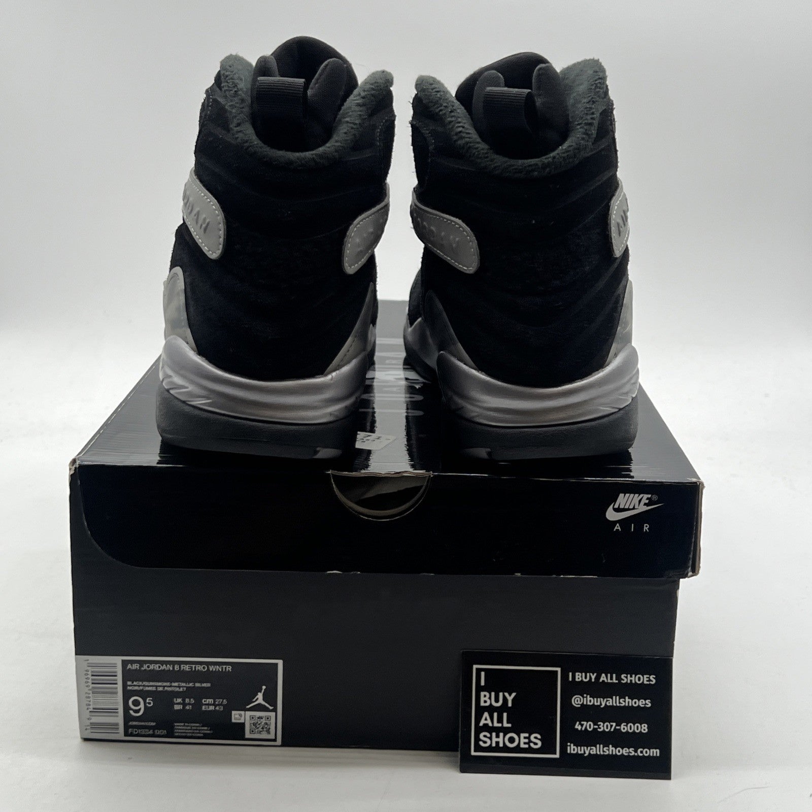 Size 9.5 - Air Jordan 8 Retro Winterized Gunsmoke (FD1334-001)