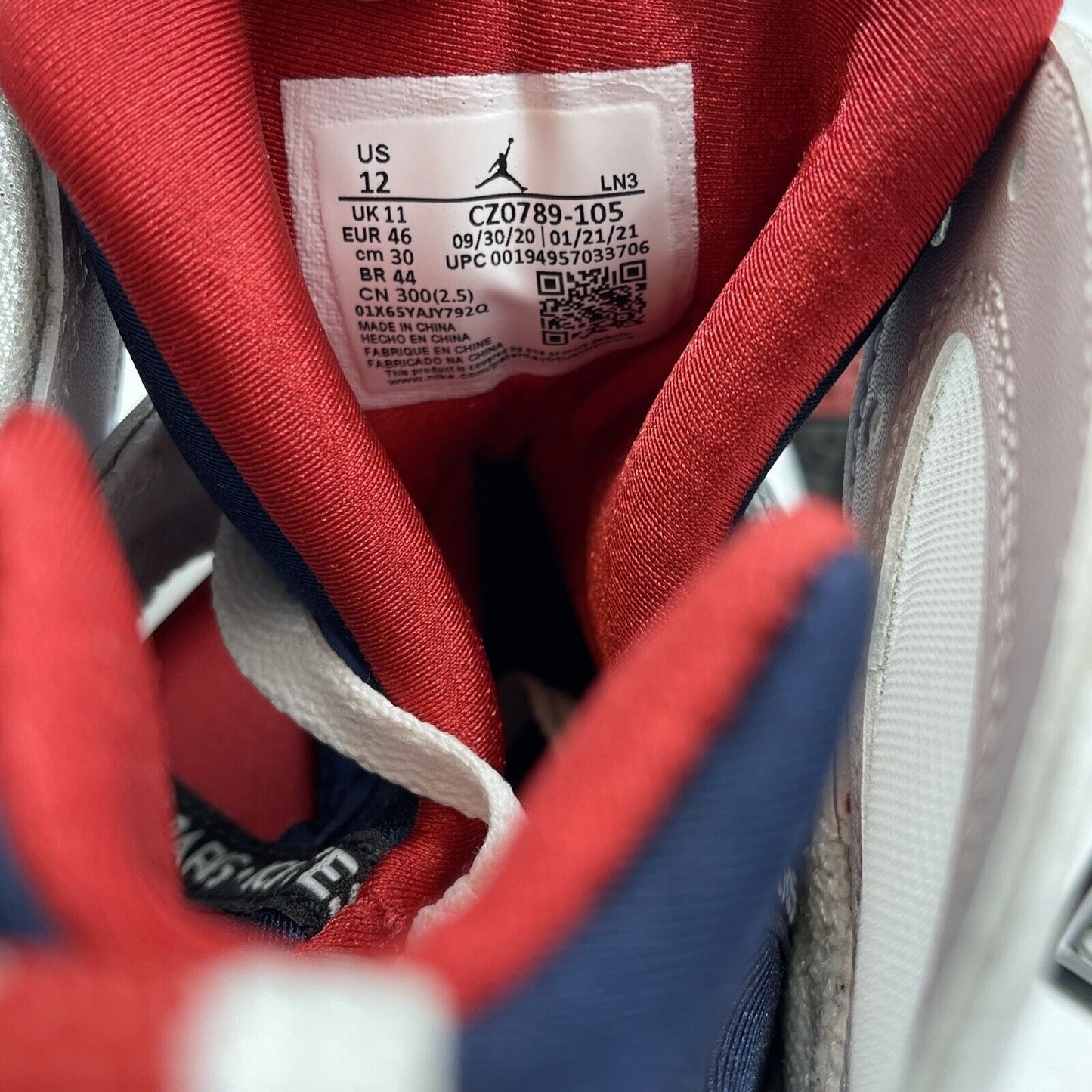 Size 12 - Paris Saint-Germain x Air Jordan 7 Retro Paname Leather (CZ0789-105)