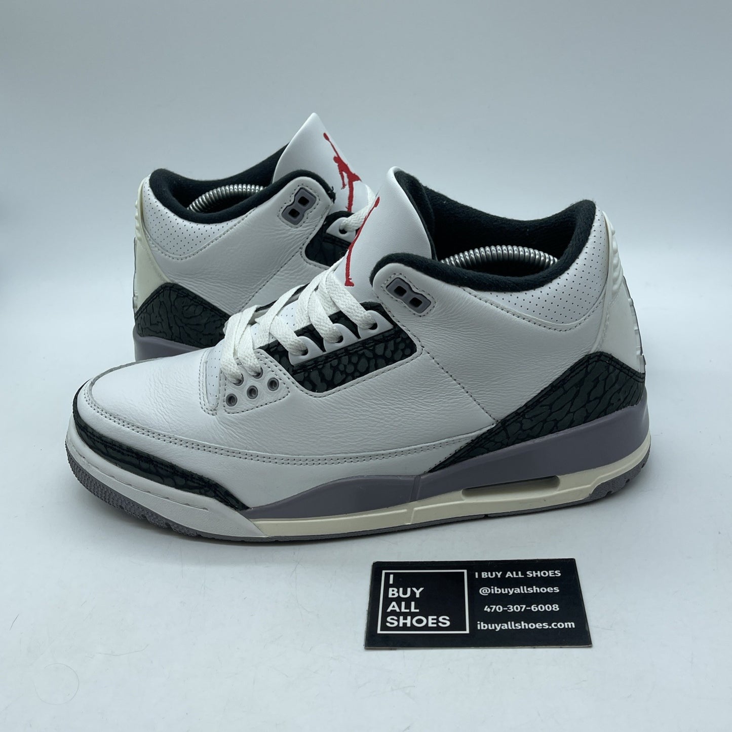 Size 9 - Air Jordan 3 Retro Cement Grey White Suede Leather (CT8532-106)