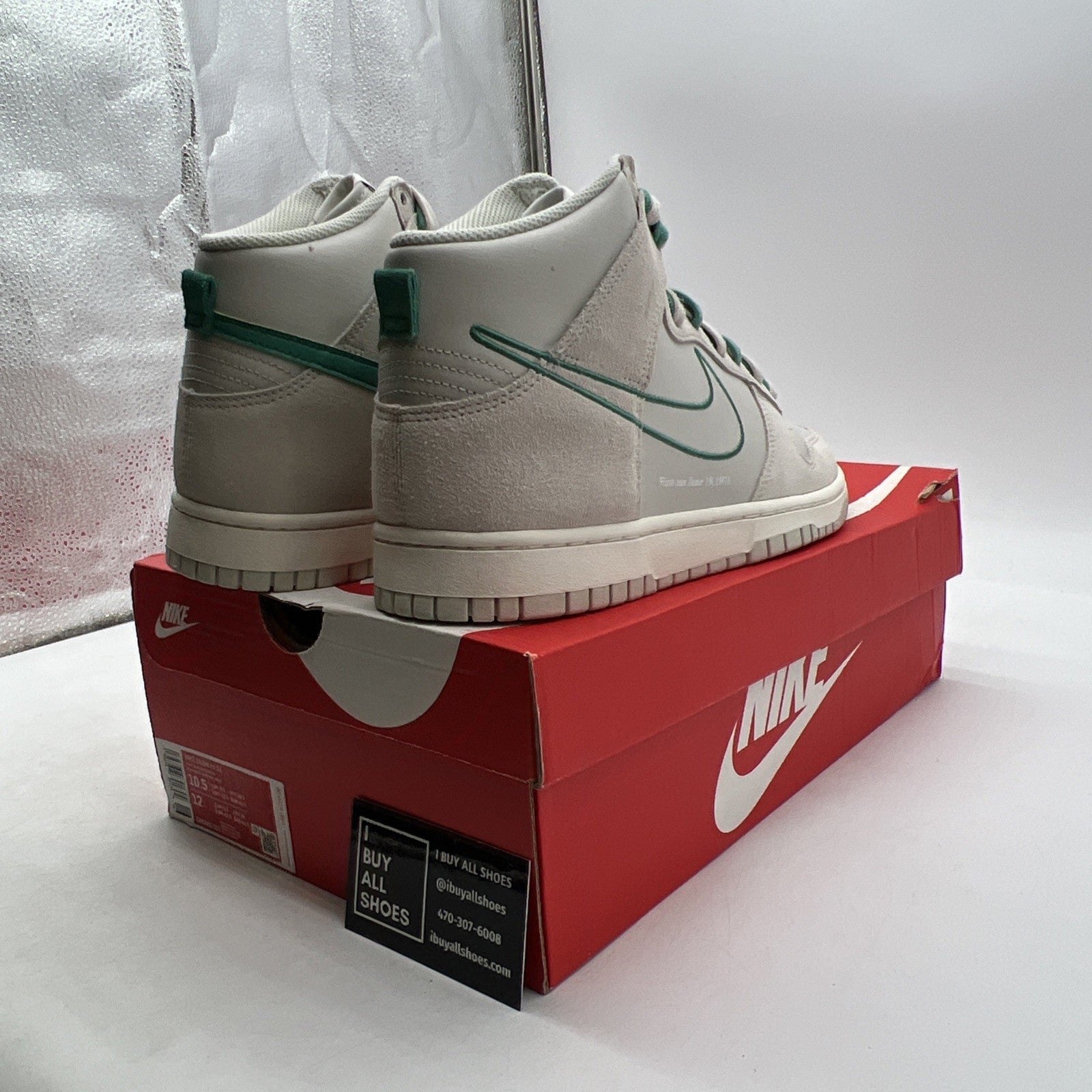 Size 10.5 - Nike Dunk SE High First Use Pack - Green Noise (DH0960-001)