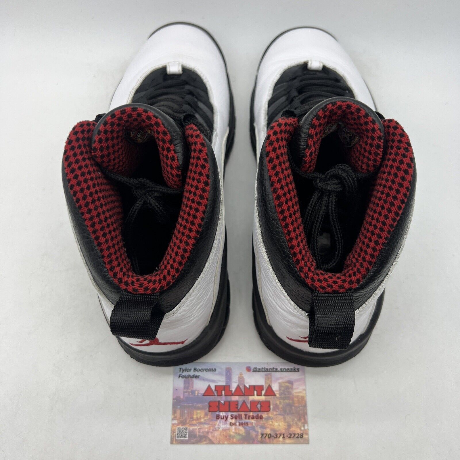 Size 8 - Air Jordan 10 Retro 2012 Chicago White Black Red Leather (310805-100)