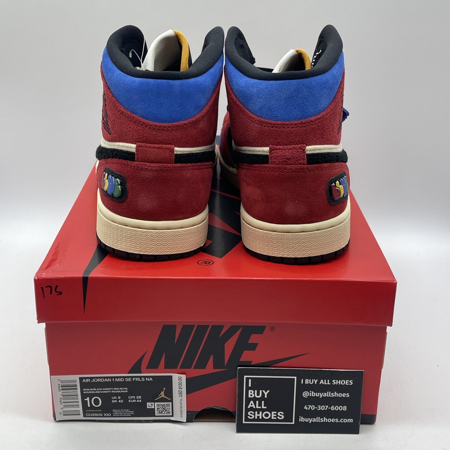 Size 10 - Blue The Great x Air Jordan 1 Mid Fearless Suede (CU2805-100)