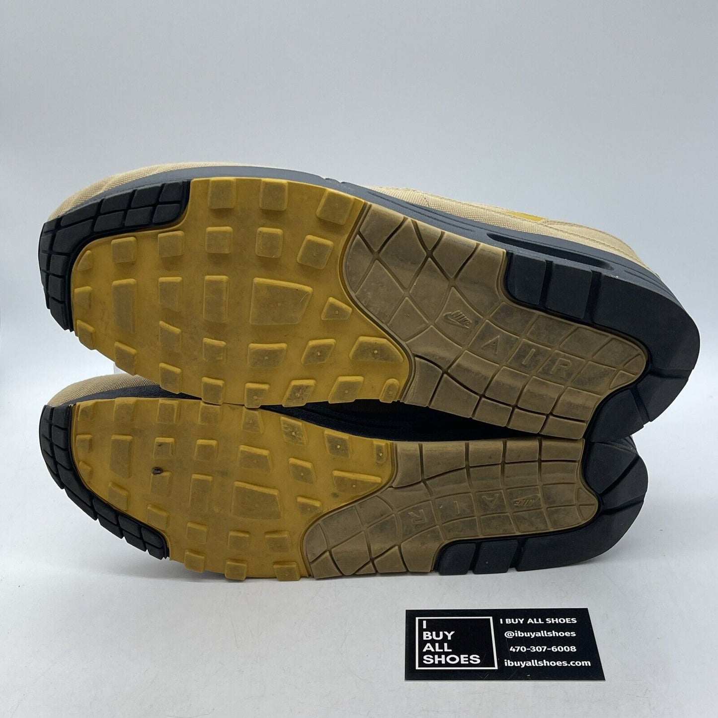 Size 11.5 - Nike Air Max 1 Premium Elemental Gold Brown Suede (875844-700)