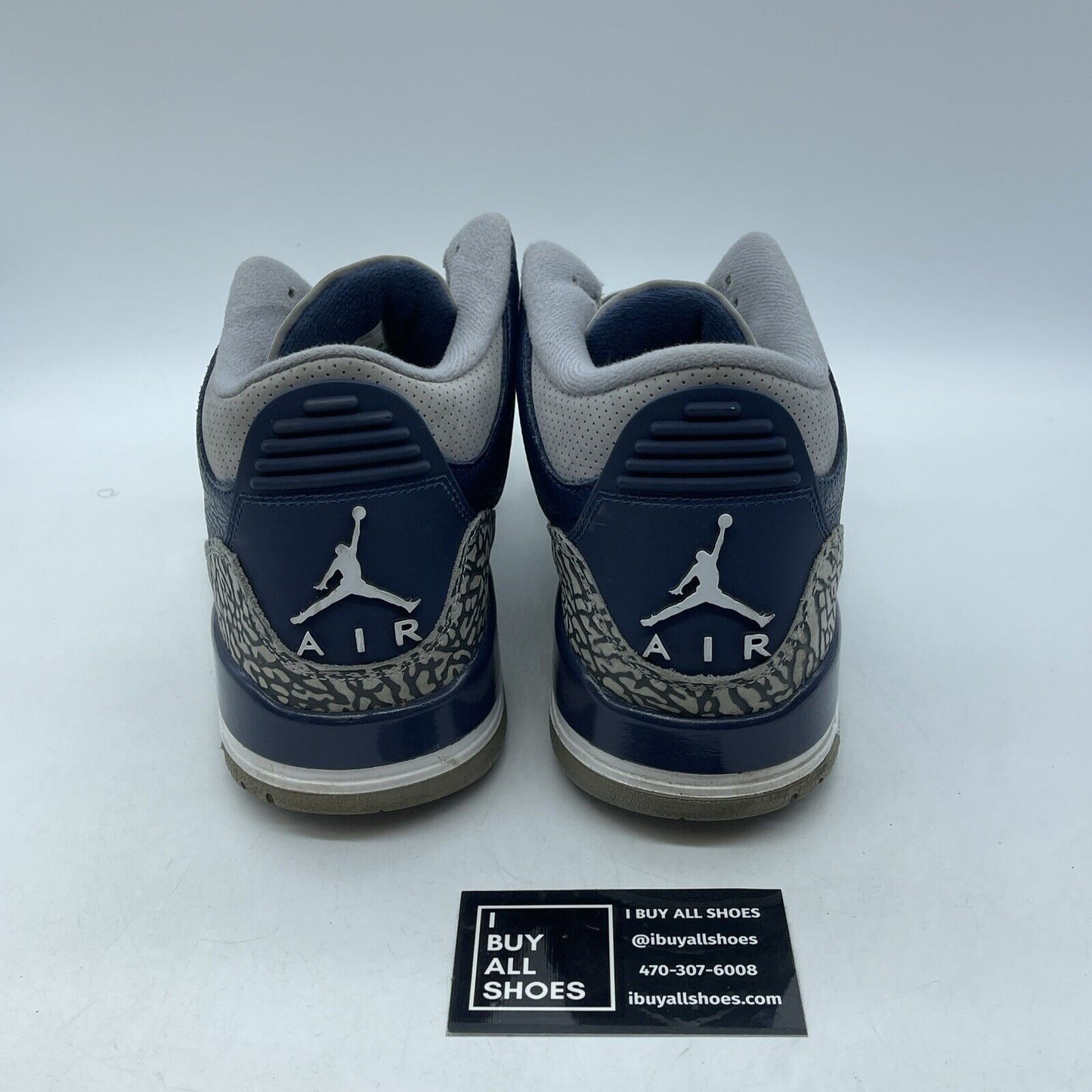 Size 11.5 - Jordan 3 Retro Blue White Grey Suede Leather (CT8532-401)