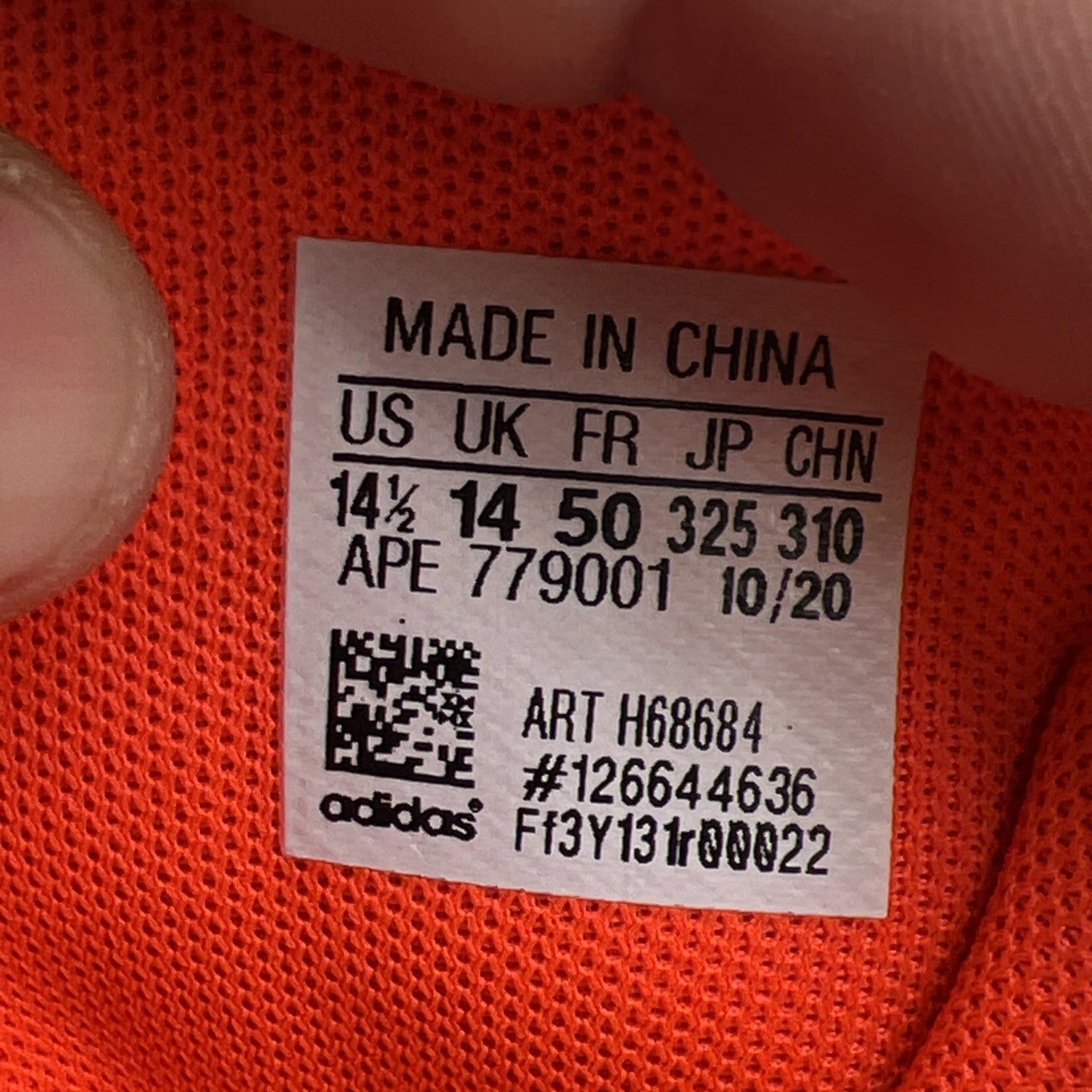 Size 14.5 - adidas Harden Vol. 5 Futurenatural Solar Red (H68684)