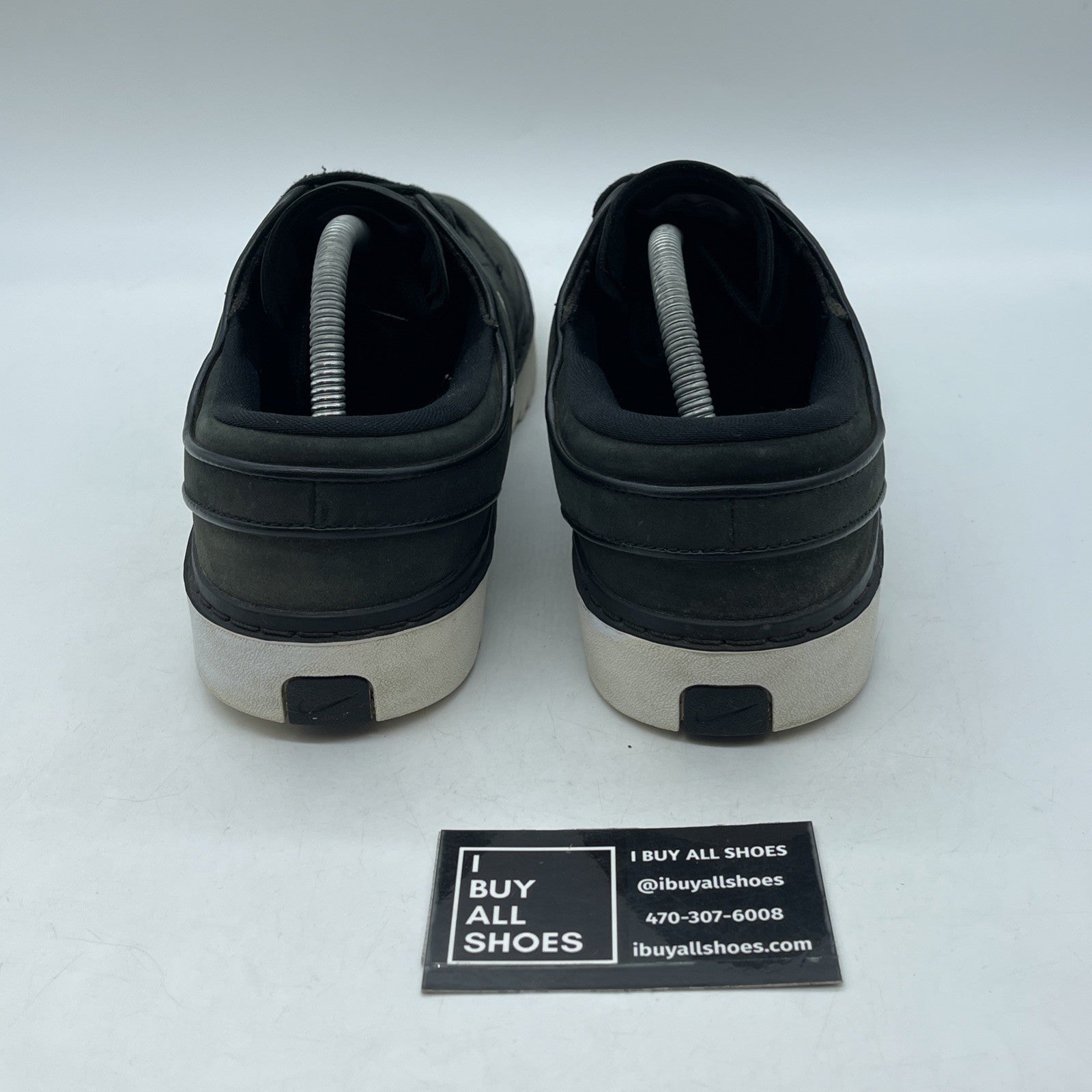 Size 11.5 - Nike Janoski Golf Black White suede (AT4967-004)