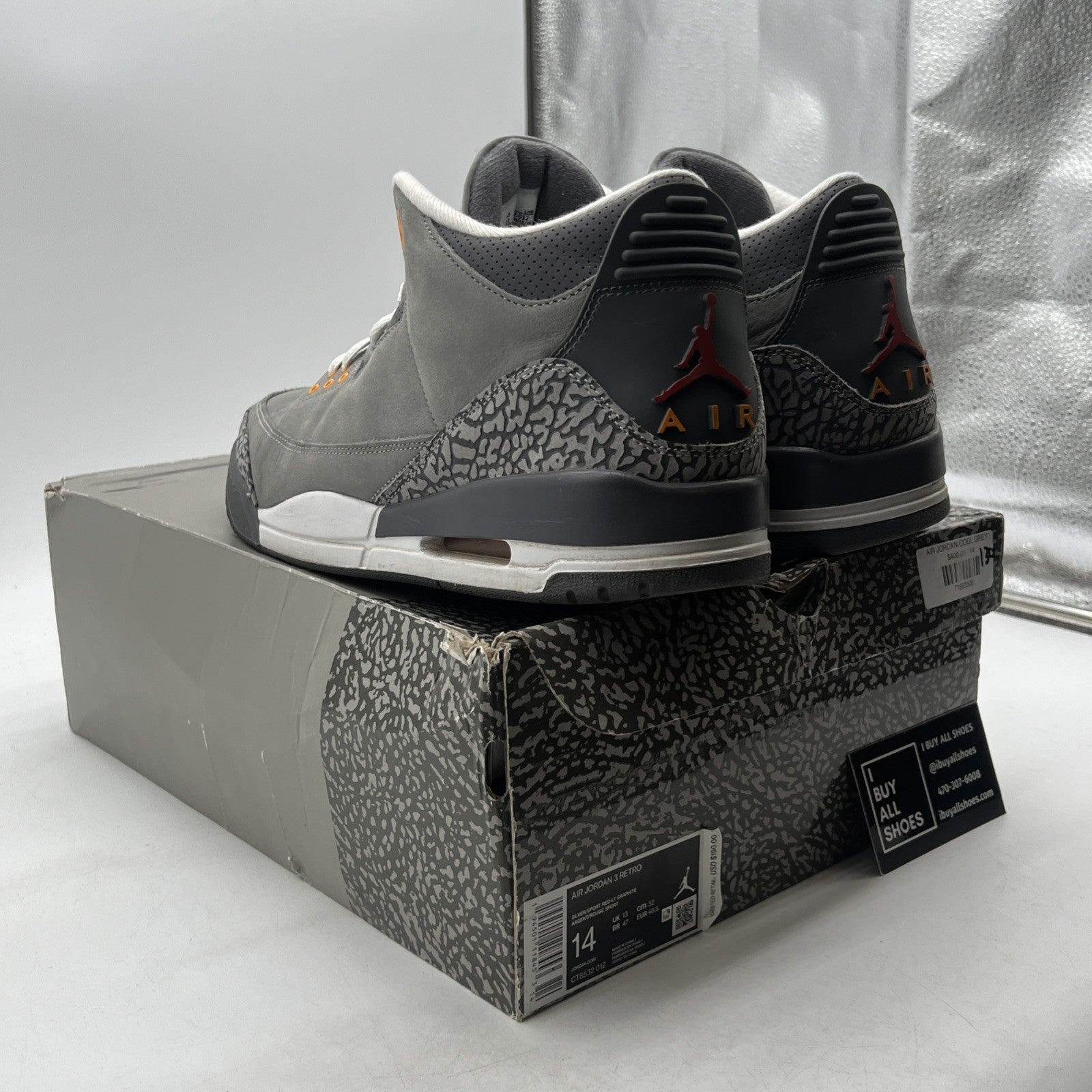 Size 14 - Air Jordan 3 Retro Mid Cool Grey (CT8532-012)
