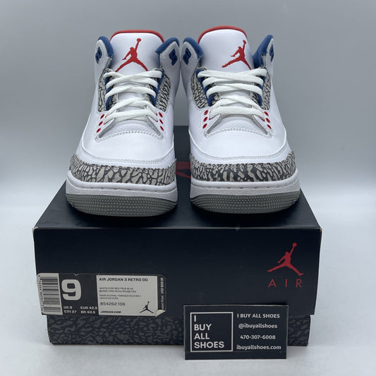 Size 9 - Air Jordan 3 Retro OG Mid True Blue (854262-106)