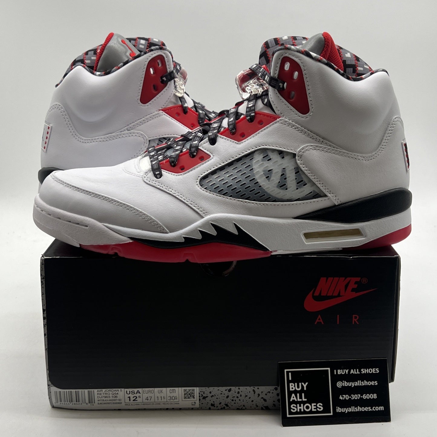 Size 12.5 - Air Jordan 5 Retro 2021 Quai 54 (DJ7903-106)