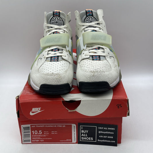 Size 10.5 - Nike Air Trainer Huarache Premium White Leather (647591-101)
