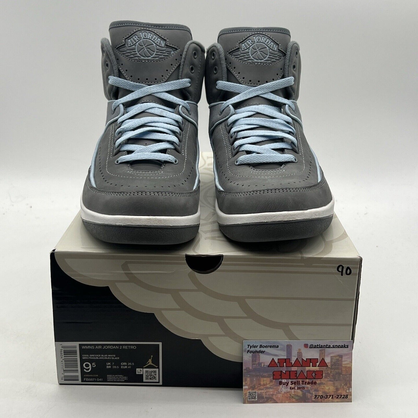 Size 9.5 - Air Jordan 2 Retro Cool Grey W (FB8871-041)
