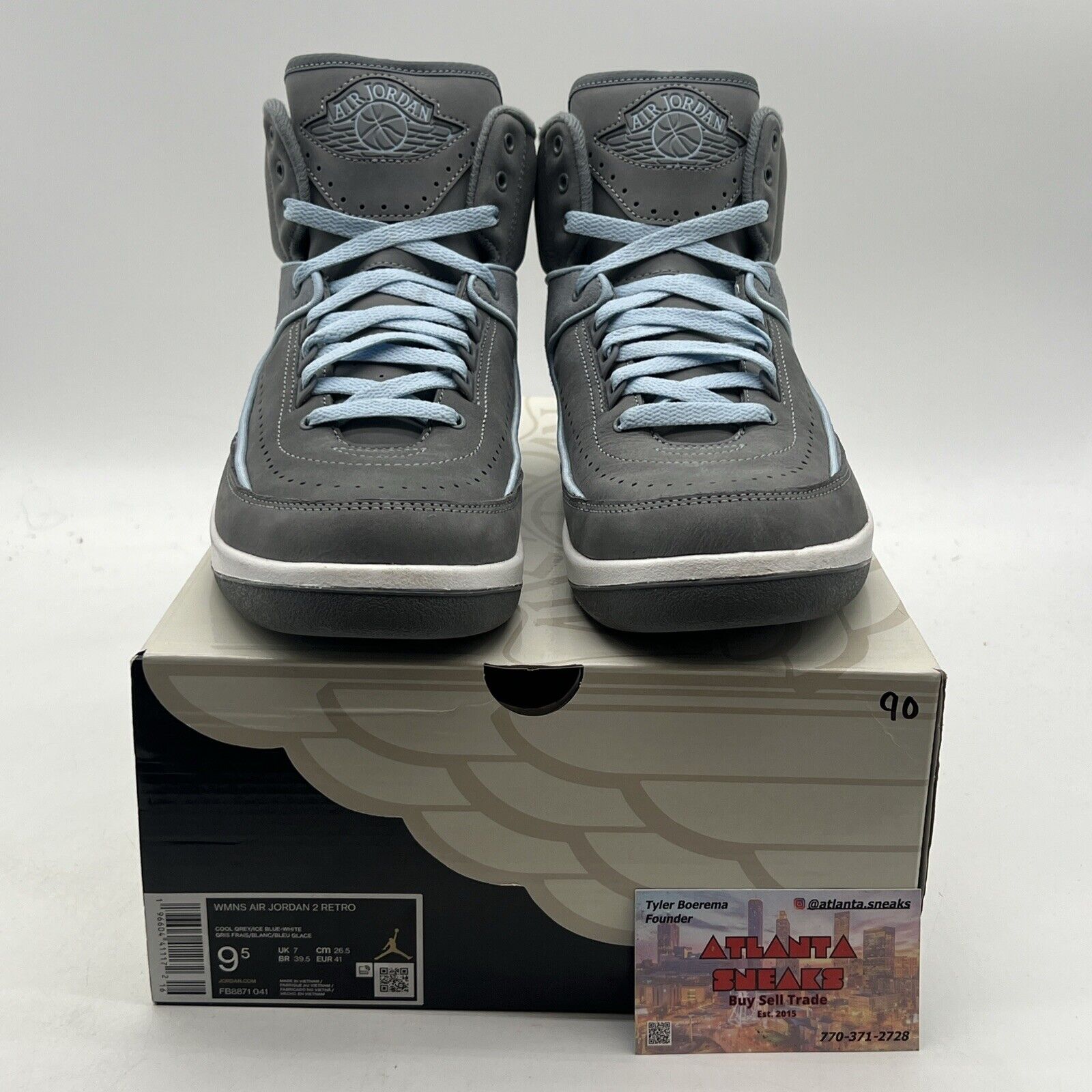 Size 9.5 - Air Jordan 2 Retro Cool Grey W (FB8871-041)