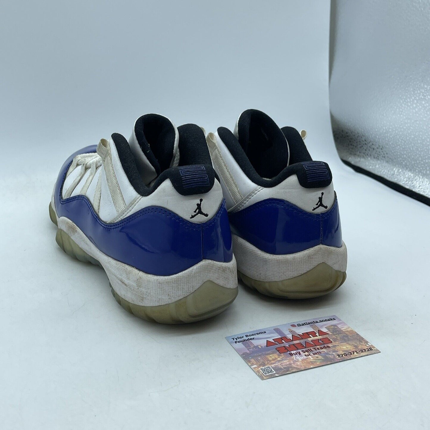Size 9.5W - Nike Air Jordan 11 Retro Low White Concord Suede (AH7860-100)