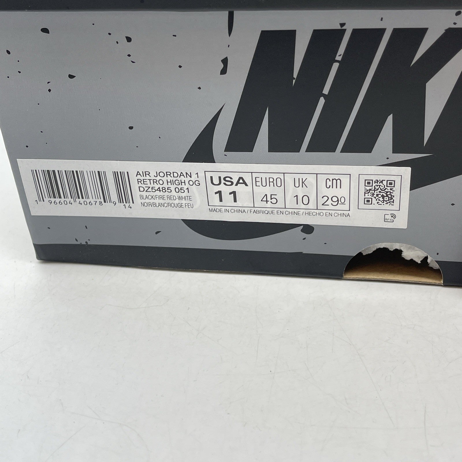 Size 11 - Air Jordan 1 Retro OG High Washed Black (DZ5485-051)