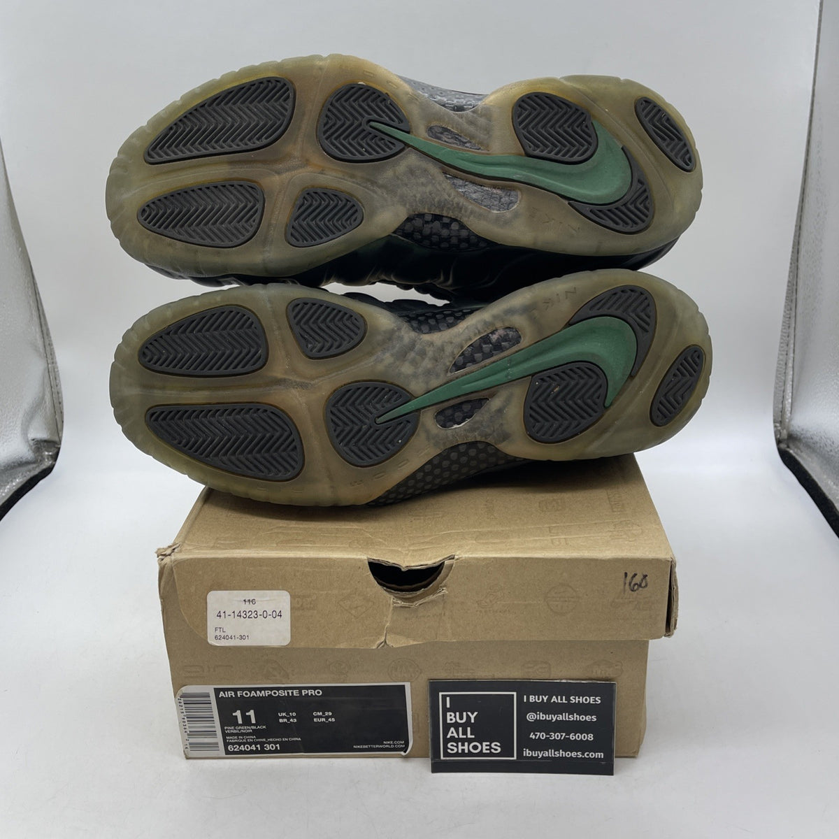 Size 11 - Nike Air Foamposite Pro Pine Green (624041-301)