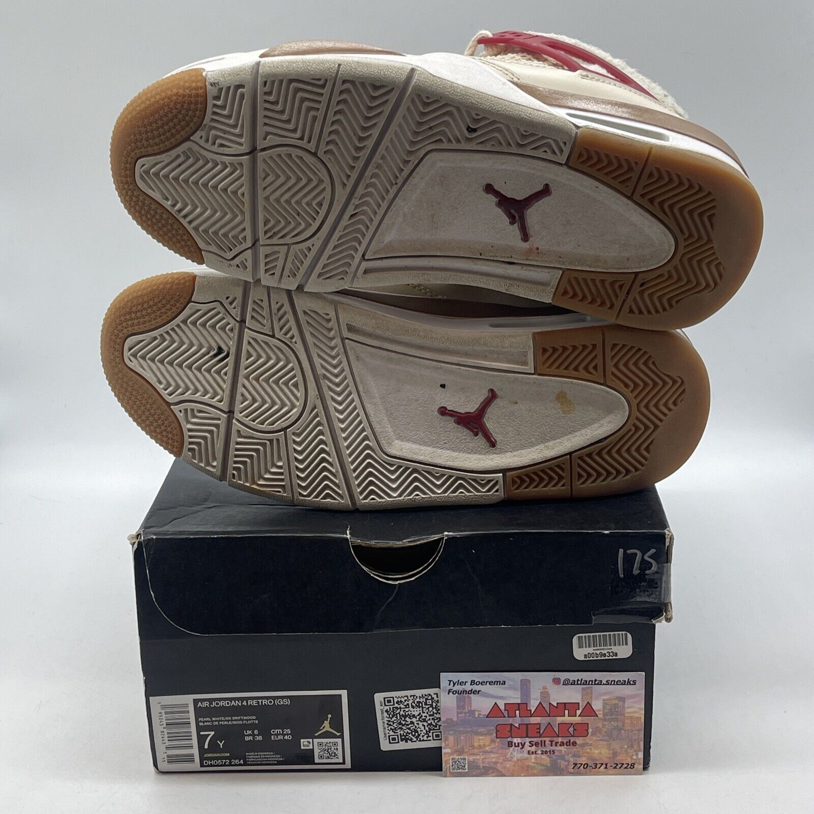 Size 7Y (GS) - Jordan 4 Retro Mid Wild Things Brown Red (DH0572-264)