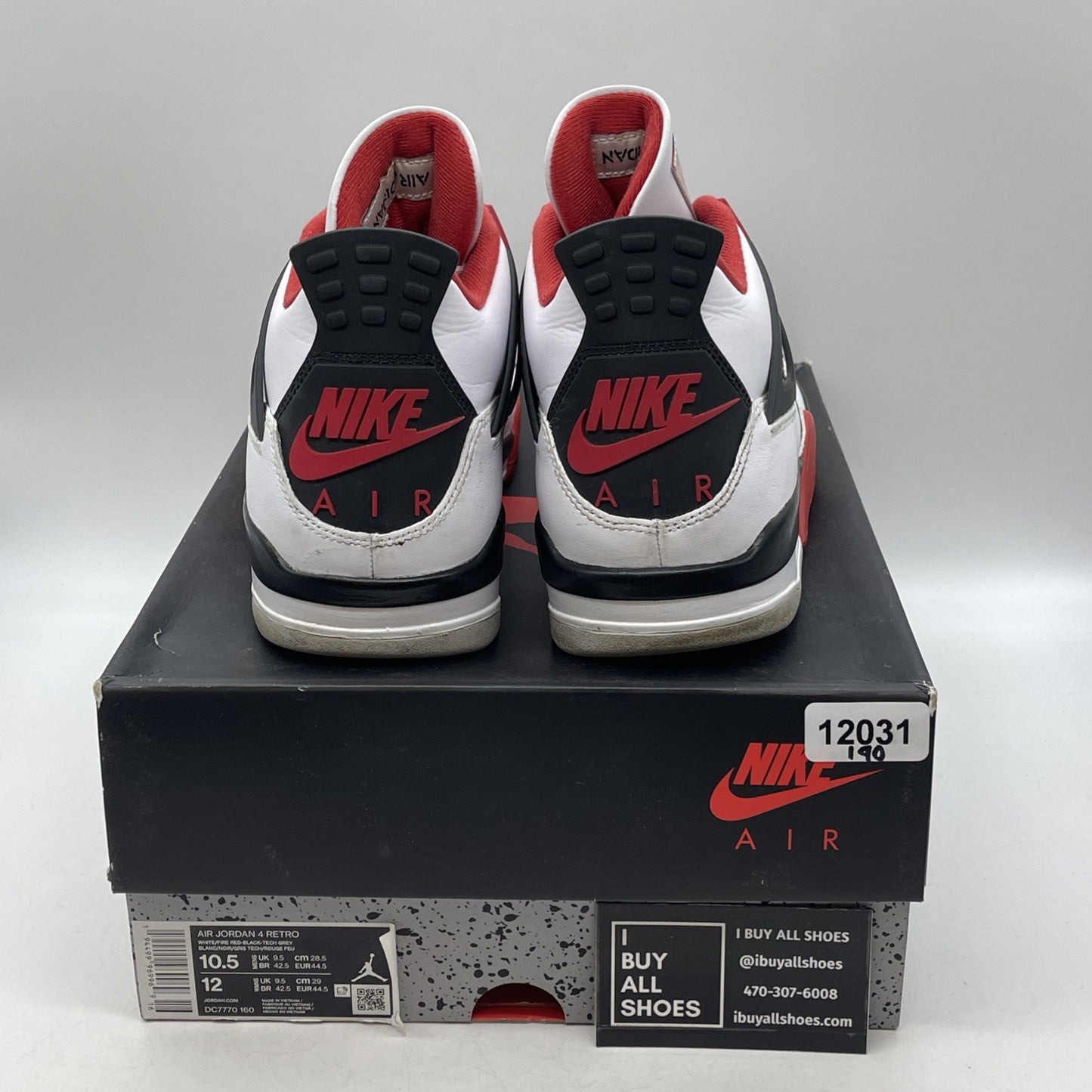 Size 10.5 - Air Jordan 4 Retro OG Mid Fire Red (DC7770-160)