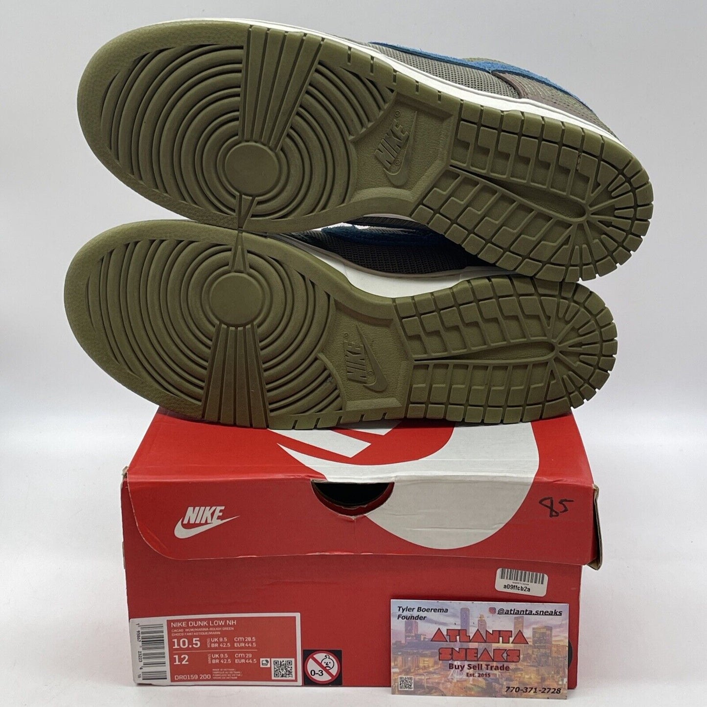 Size 10.5 - Nike Dunk NH Low Cacao Wow Green Blue Leather Suede (DR0159-200)
