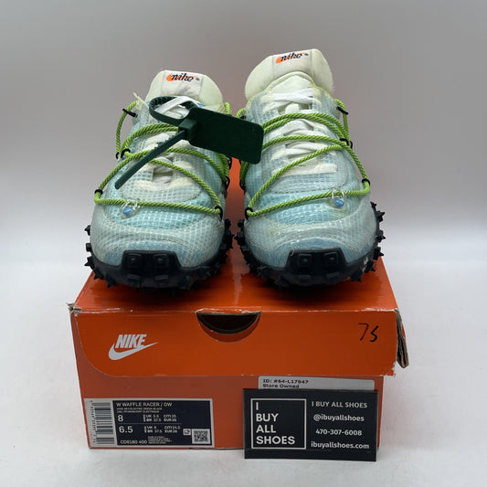 Size 8W - Nike Off-White x Waffle Racer Vivid Sky (CD8180-400)