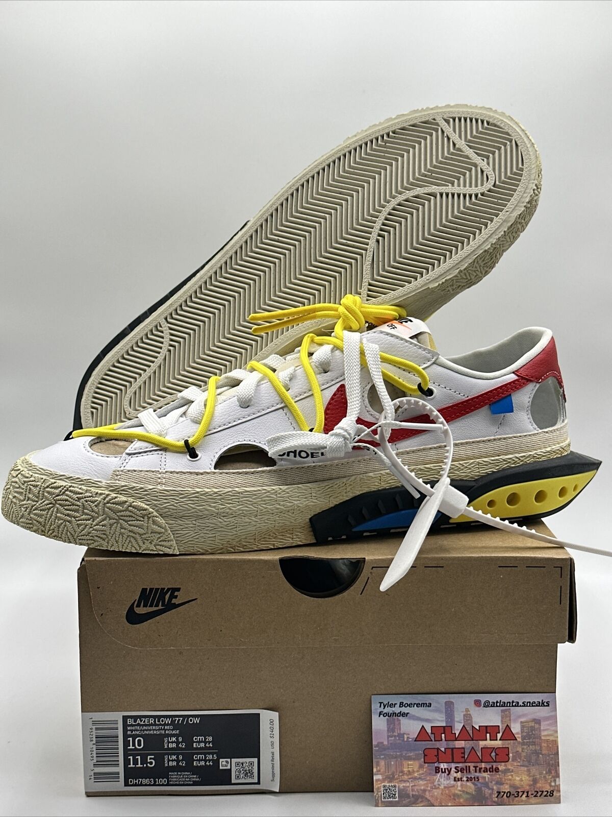 Size 10 - Nike Blazer Low x Off-White White 2022 - DH7863-100